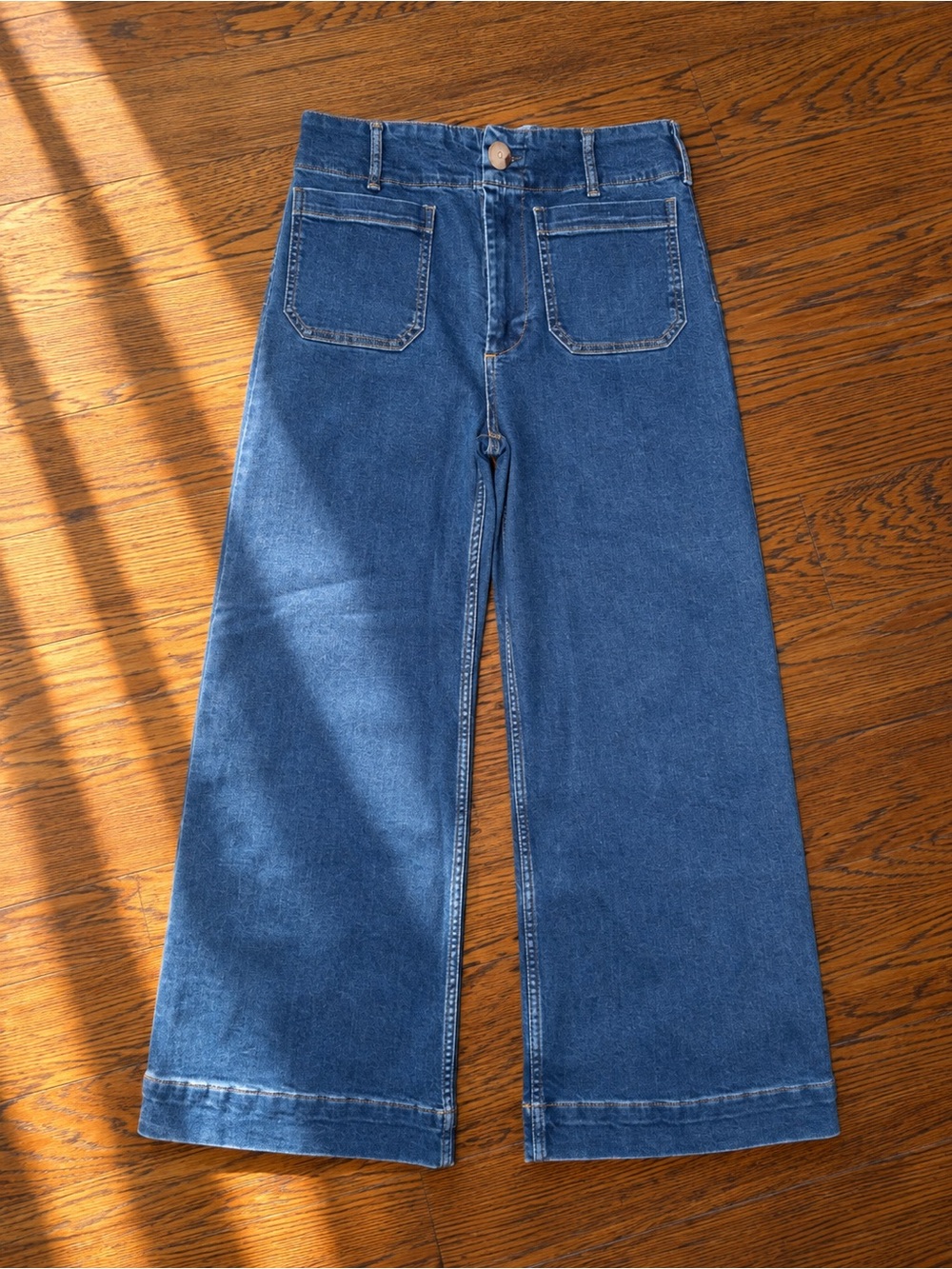 Maeve The Colette Wide-Leg Cropped Jeans Sz 29 NWOT